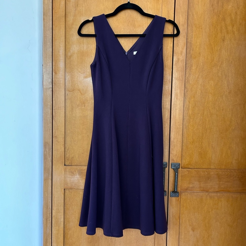 Purple v-neck skater dress size xsmall